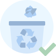 Müll kommt nicht alleine zurück. Nehmen Sie es mit zum nächsten Behälter. Reduzieren, wiederverwenden, recyceln.